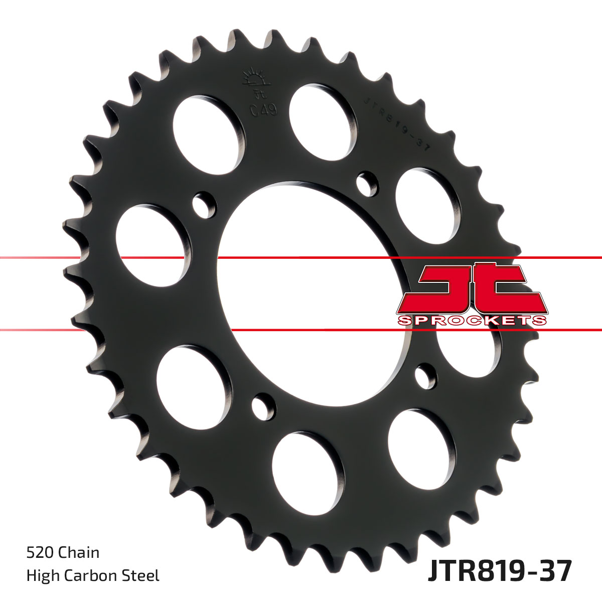 REAR SPROCKET JTR819.37 JT 520 image 1