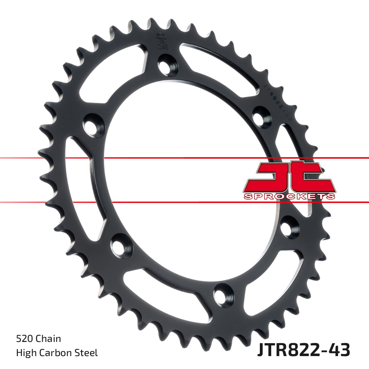 REAR SPROCKET STEEL JTR822.43 image 1