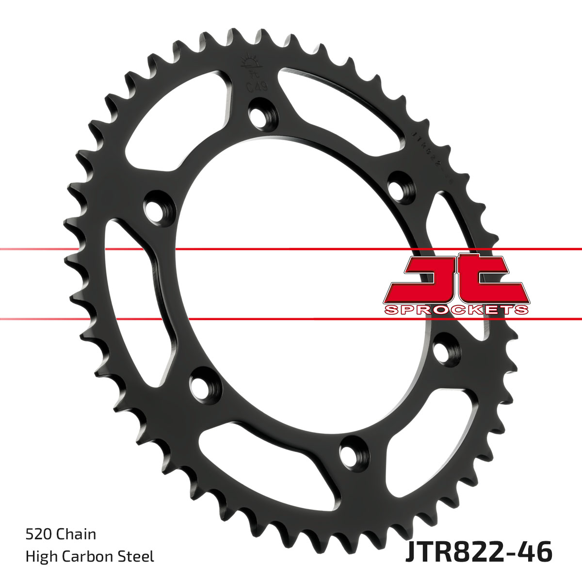 REAR SPROCKET STEEL JTR822.46 image 1