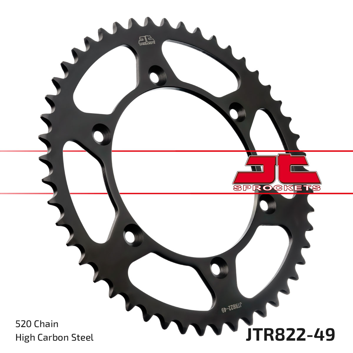 REAR SPROCKET STEEL JTR822.49 image 1