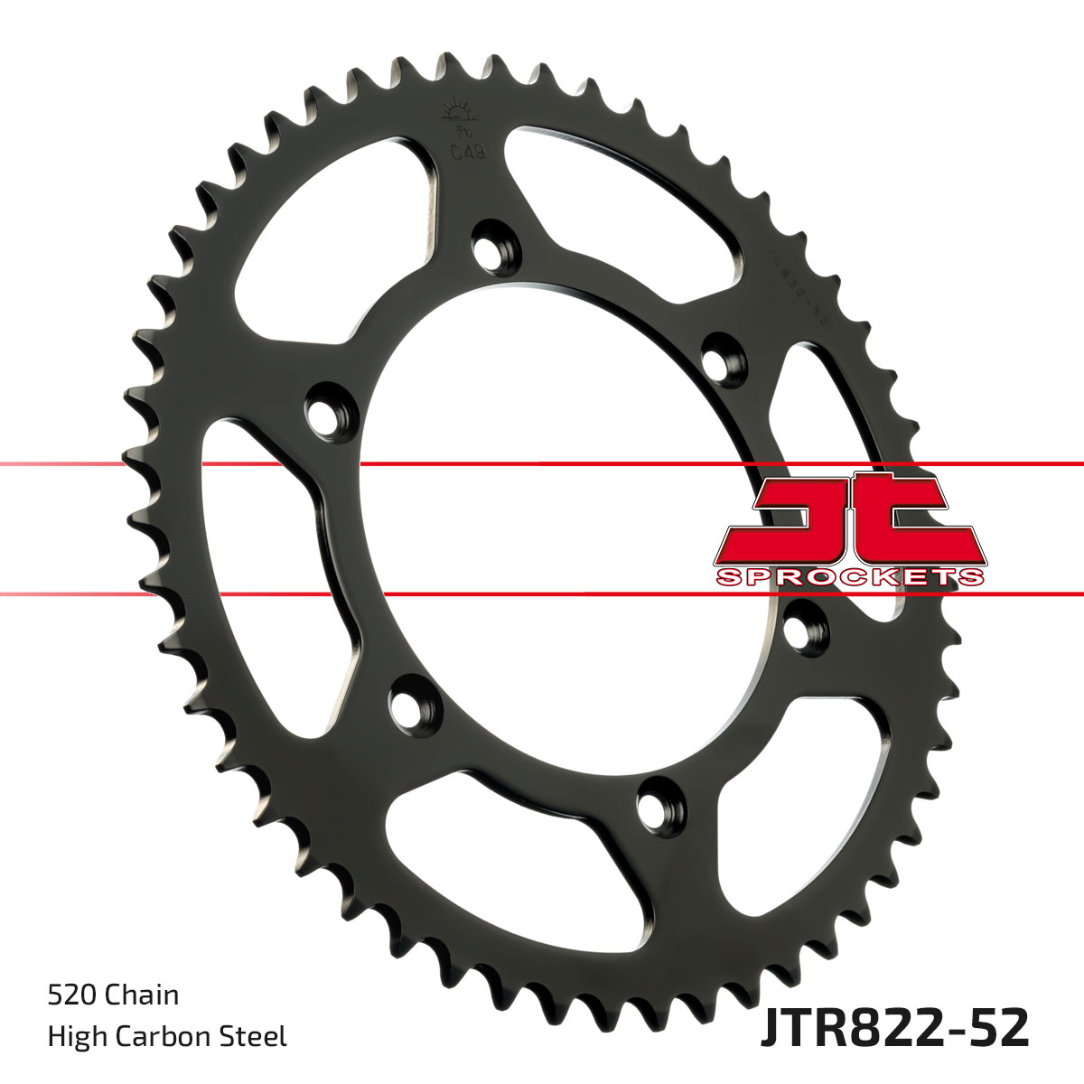 REAR SPROCKET STEEL JTR822.52 image 1