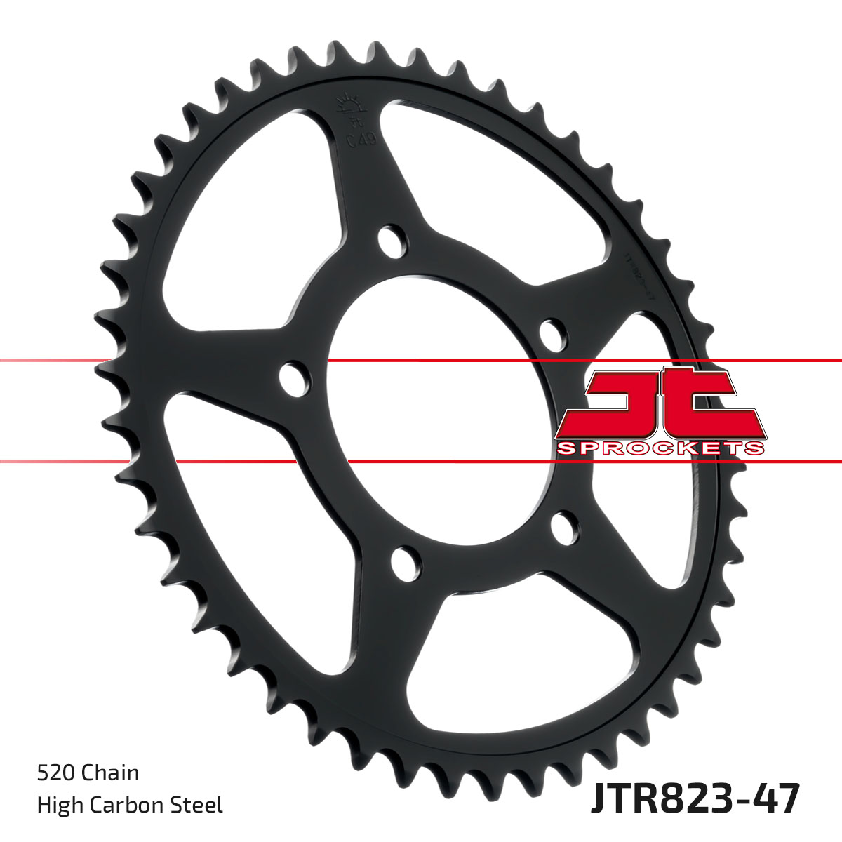 REAR SPROCKET STEEL JTR823.47 image 1