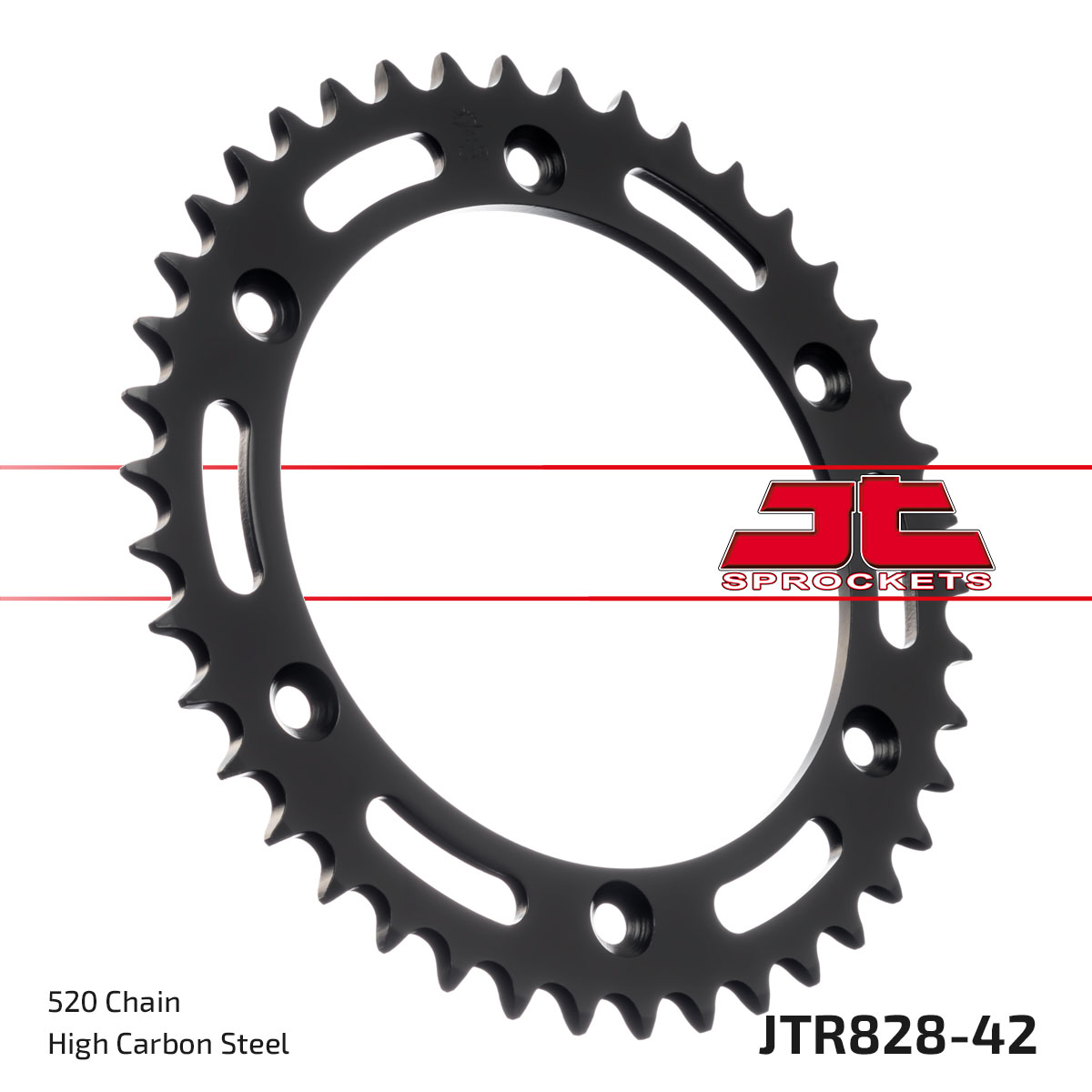 REAR SPROCKET JTR828.42 STEEL Steel Racing Rear Sprocket image 1
