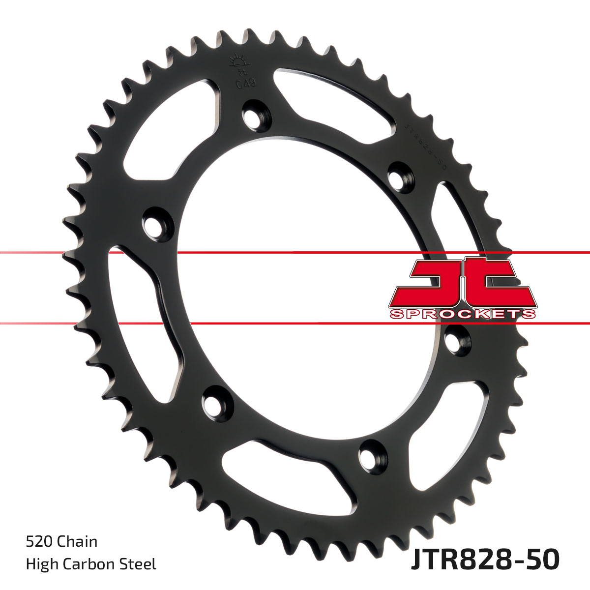 REAR SPROCKET JTR828.50 JT BLACK image 1