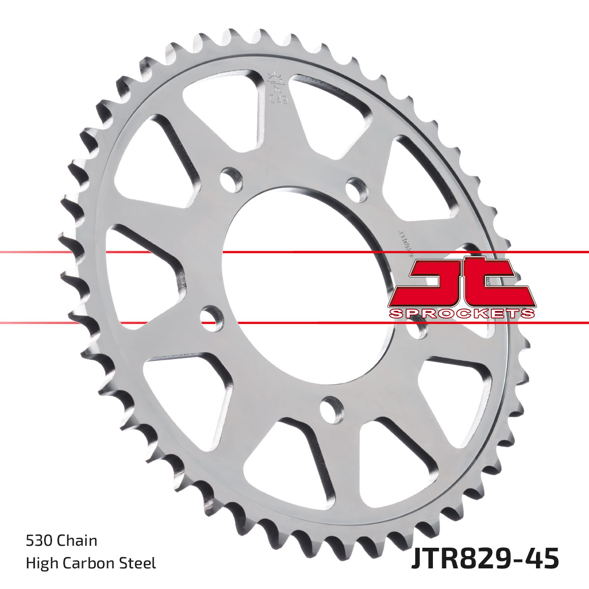 REAR SPROCKET STEEL JTR829.45 image 1