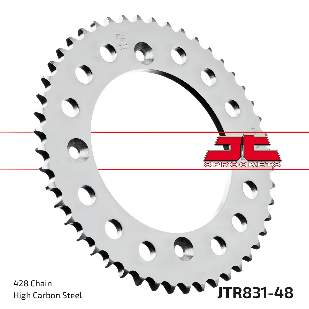 REAR SPROCKET STEEL JTR831.48 JTR83148 image 1