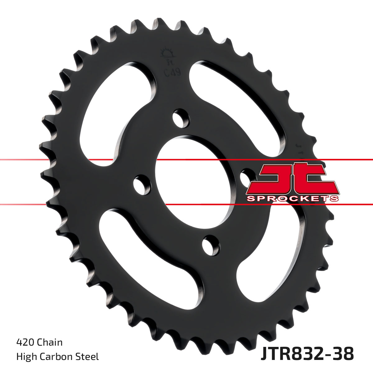 REAR SPROCKET JTR832.38 STEEL