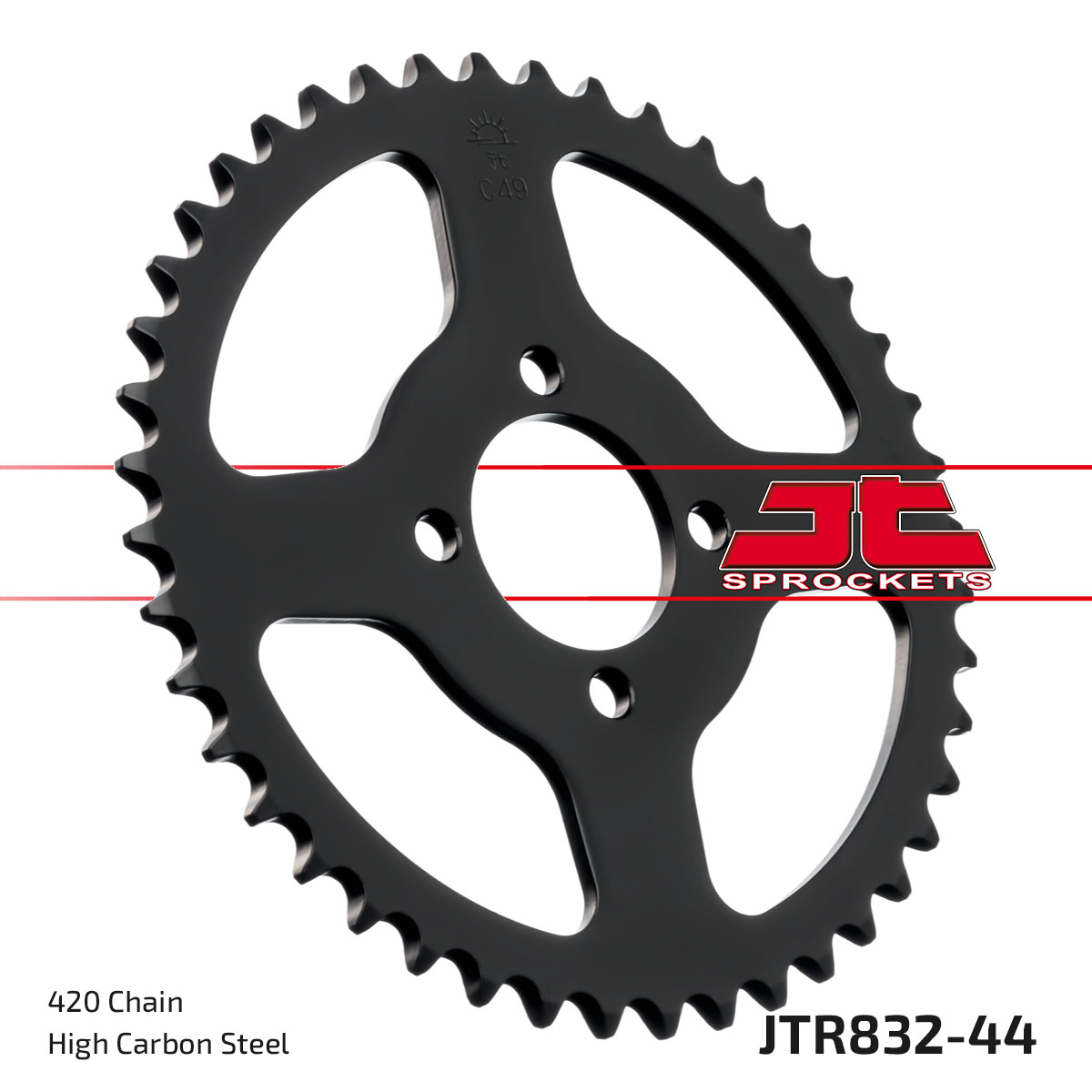 REAR SPROCKET JTR832.44 STEEL image 1