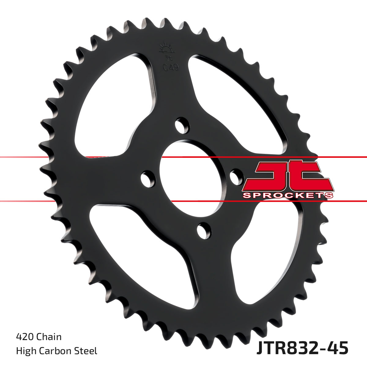 REAR SPROCKET JTR832.45 STEEL image 1