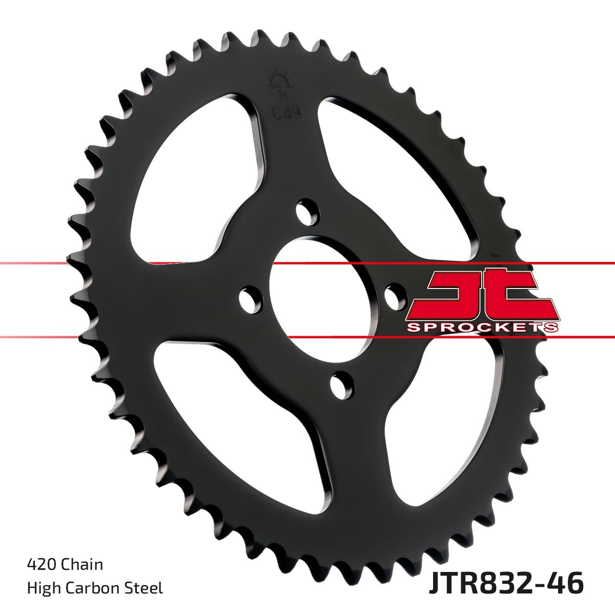REAR SPROCKET JTR832.46 STEEL image 1