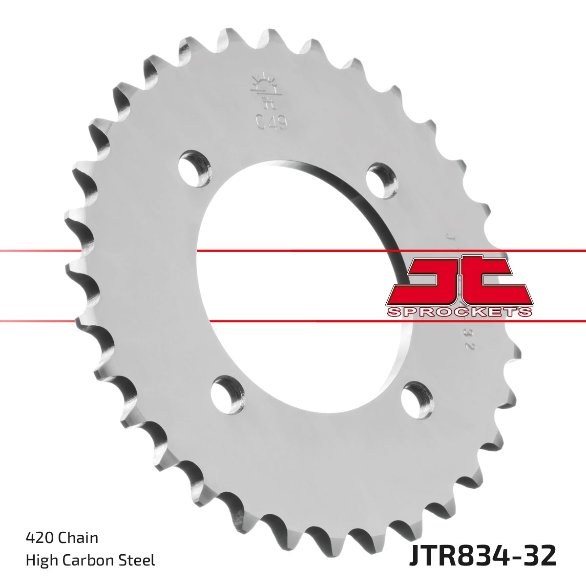 REAR SPROCKET JTR834.32 STEEL BLACK JTR834.32 image 1