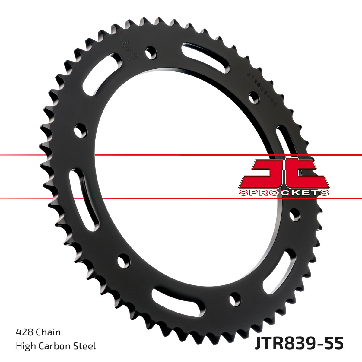 REAR SPROCKET JTR839.55 STEEL image 1