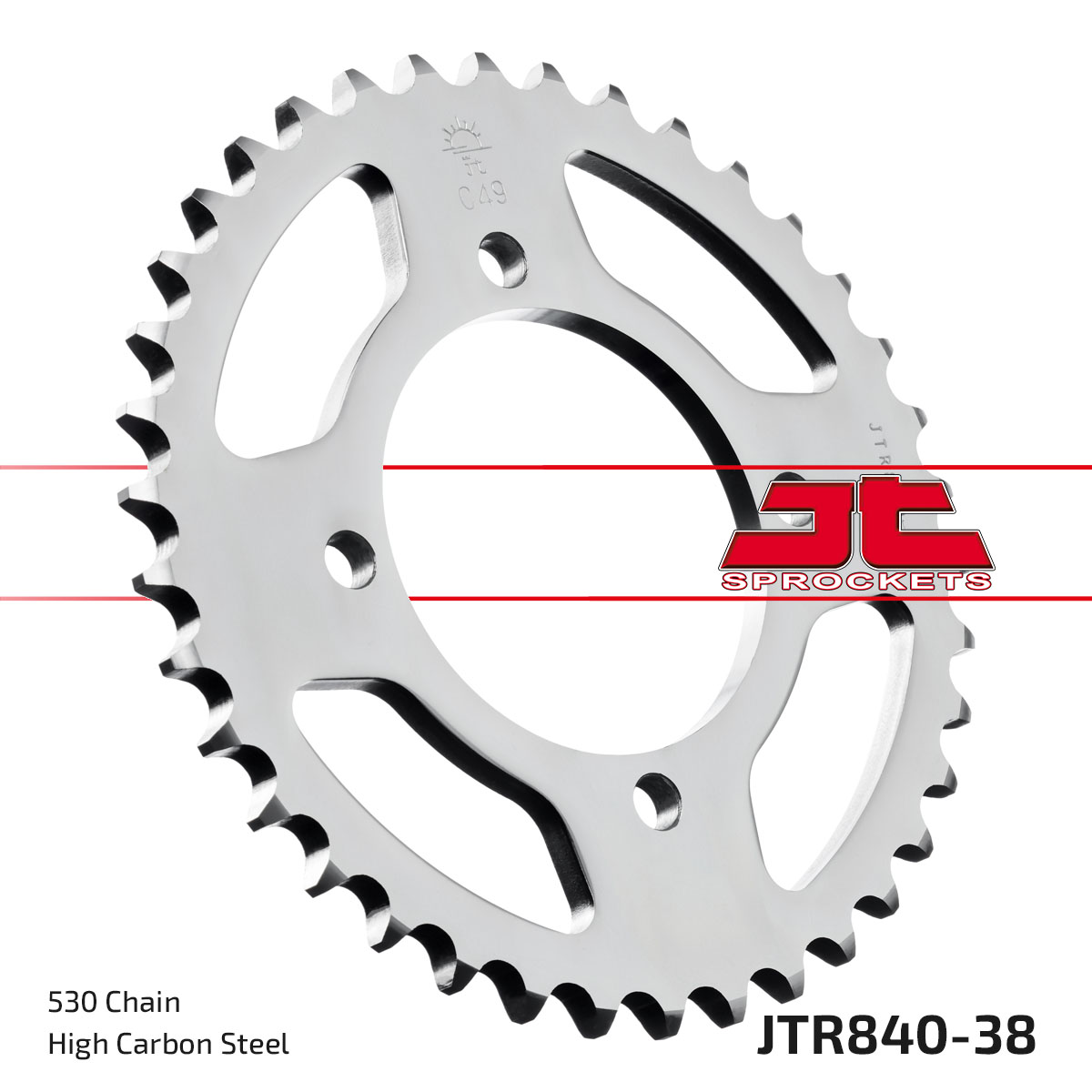 REAR SPROCKET JTR840.38 STEEL image 1