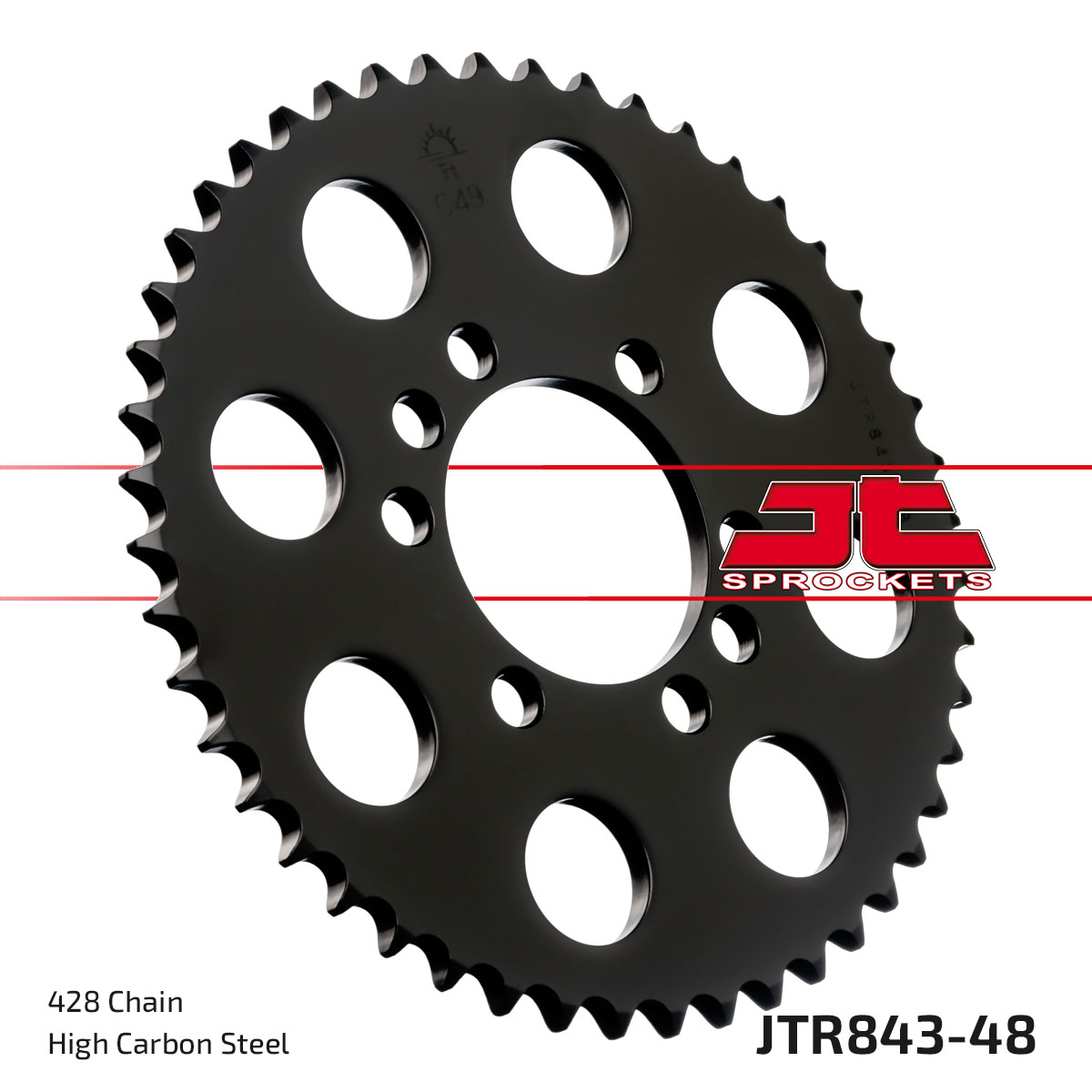 REAR SPROCKET JTR843.48 STEEL image 1
