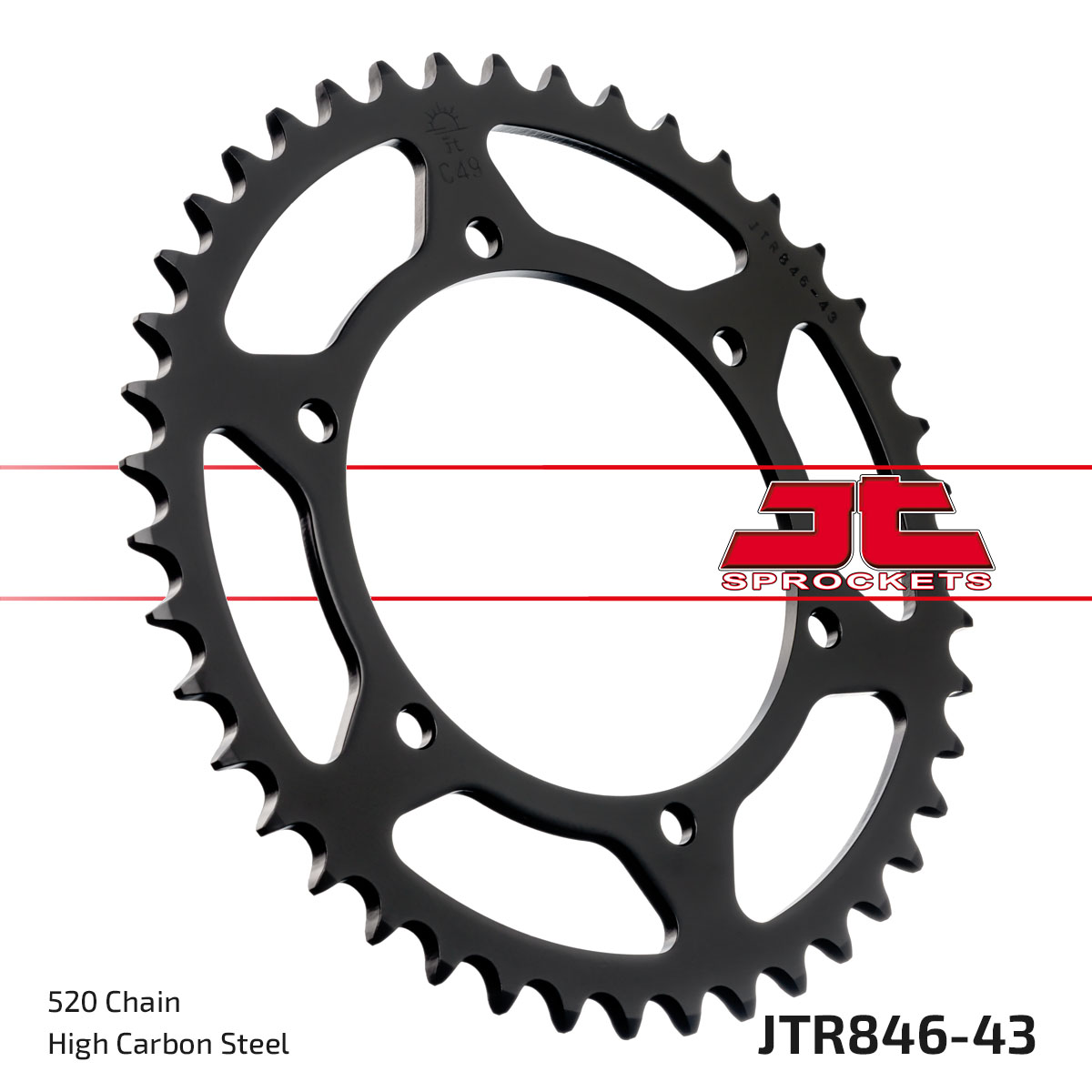 REAR SPROCKET JTR846.43 JT image 1