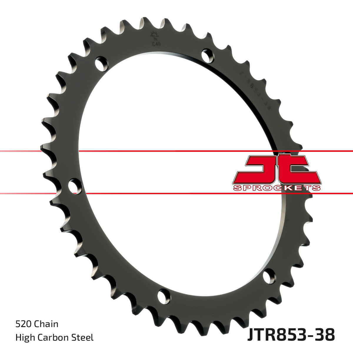 REAR SPROCKET STEEL JTR853.38 image 1