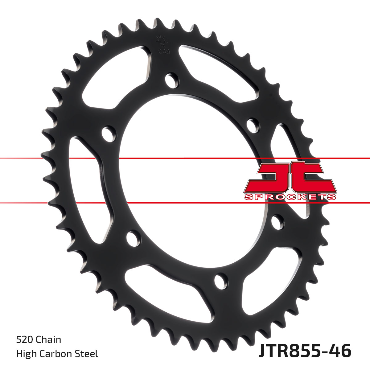 REAR SPROCKET JTR855.46 JT BLACK image 1