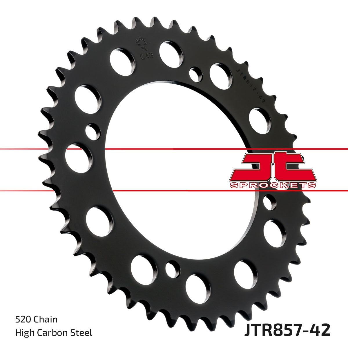REAR SPROCKET JTR857.42 JT 520 image 1
