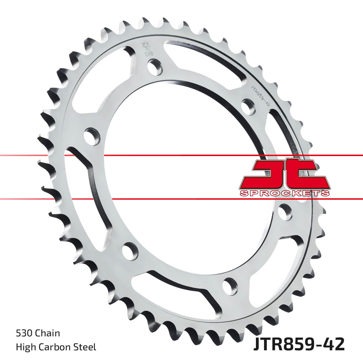 REAR SPROCKET JTR859.42 STEEL image 1