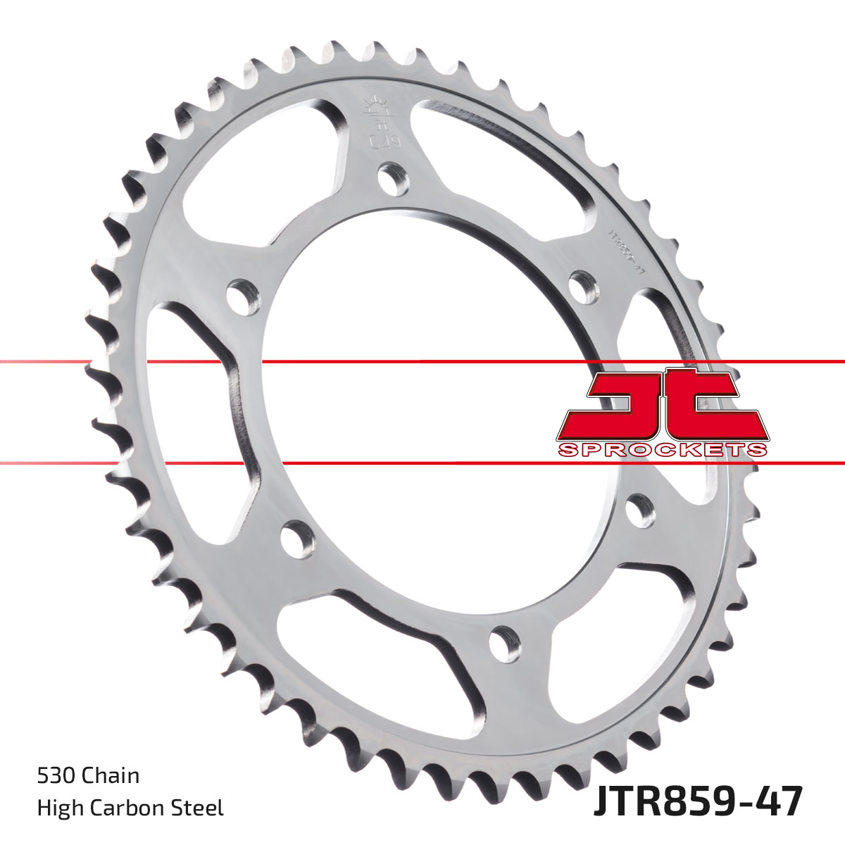 REAR SPROCKET JTR859.47 JT BLACK image 1