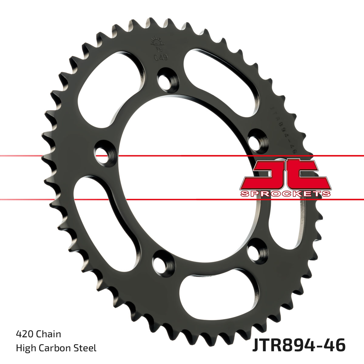 REAR SPROCKET STEEL JTR894.46 image 1