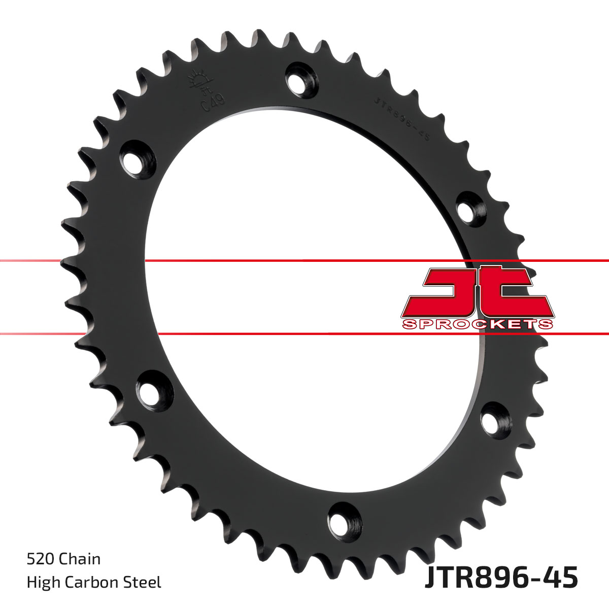 REAR SPROCKET STEEL JTR896.45 image 1