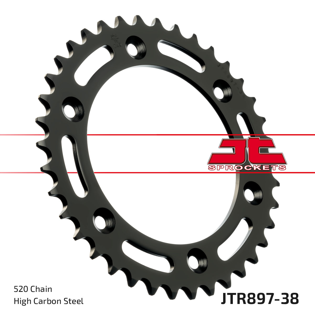 REAR SPROCKET STEEL JTR897 JT JTR897.38 image 1