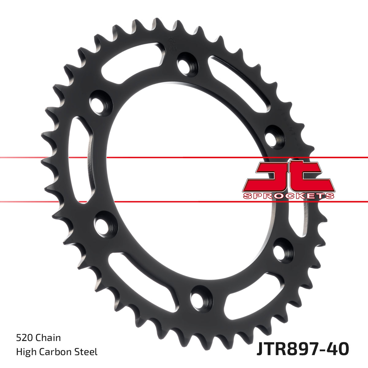 REAR SPROCKET STEEL JTR897 JT JTR897.40 image 1