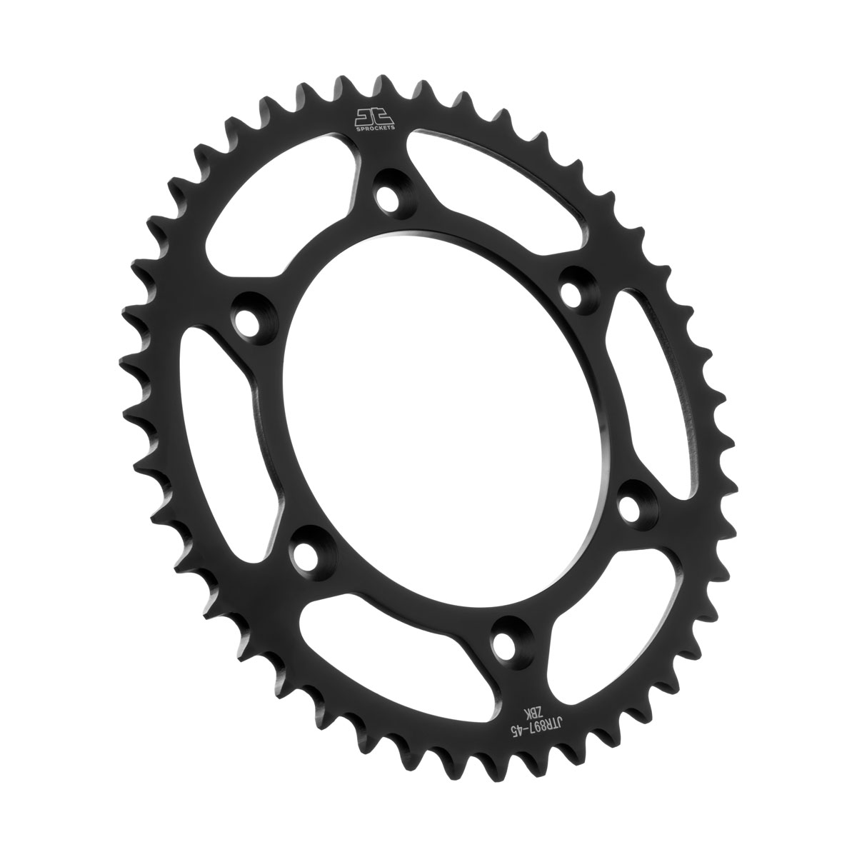 REAR SPROCKET STEEL HARD ZBK, JTR897.45ZBK, SR897-45 image 1