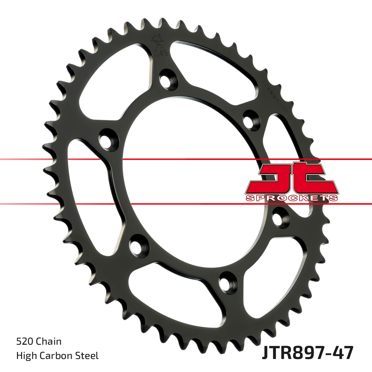 REAR SPROCKET STEEL JTR897.47 SR897-47 image 1