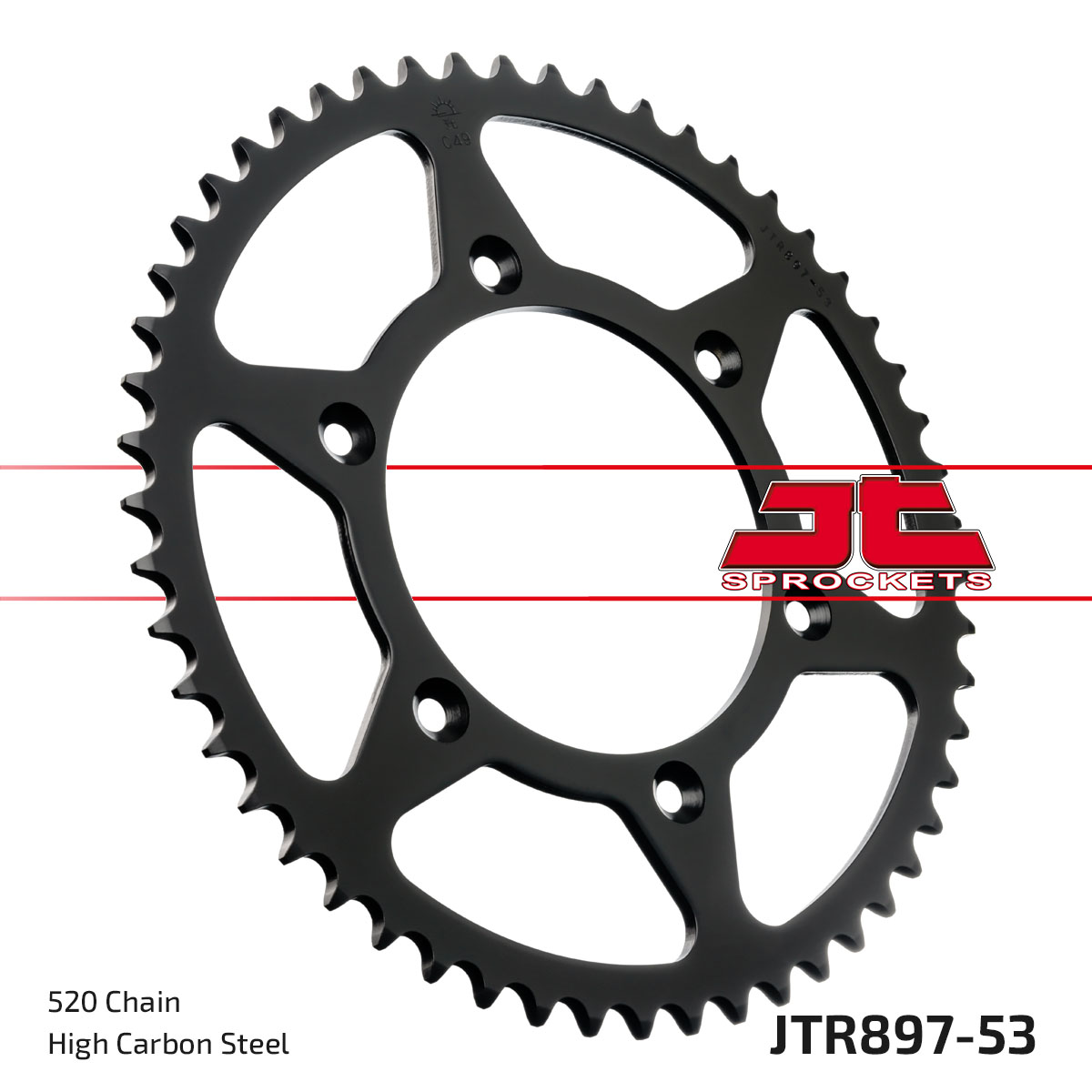 REAR SPROCKET STEEL JTR897.53 SR897-53, JTR897.53, SR897-53 image 1
