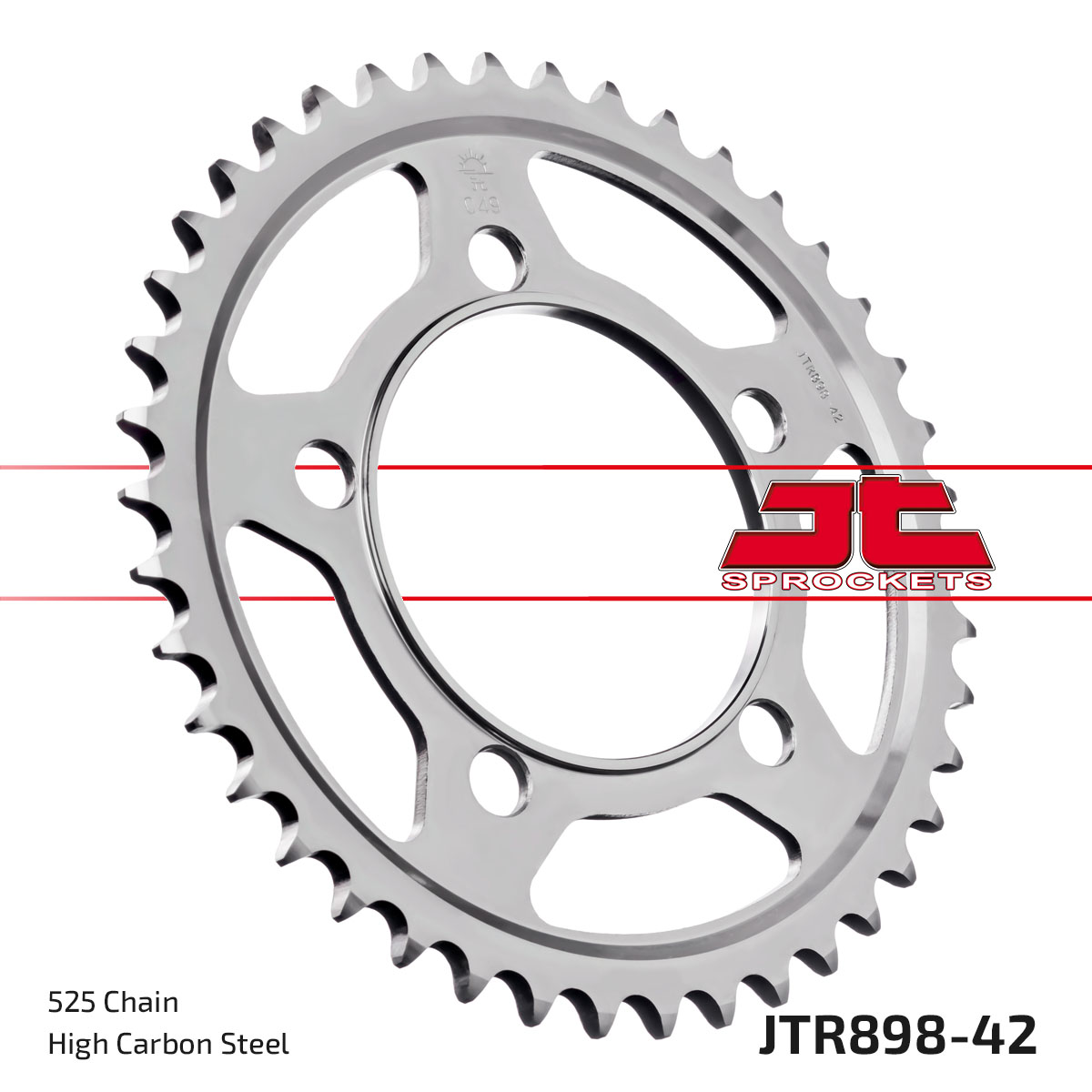 REAR SPROCKET STEEL JTR898.42 image 1