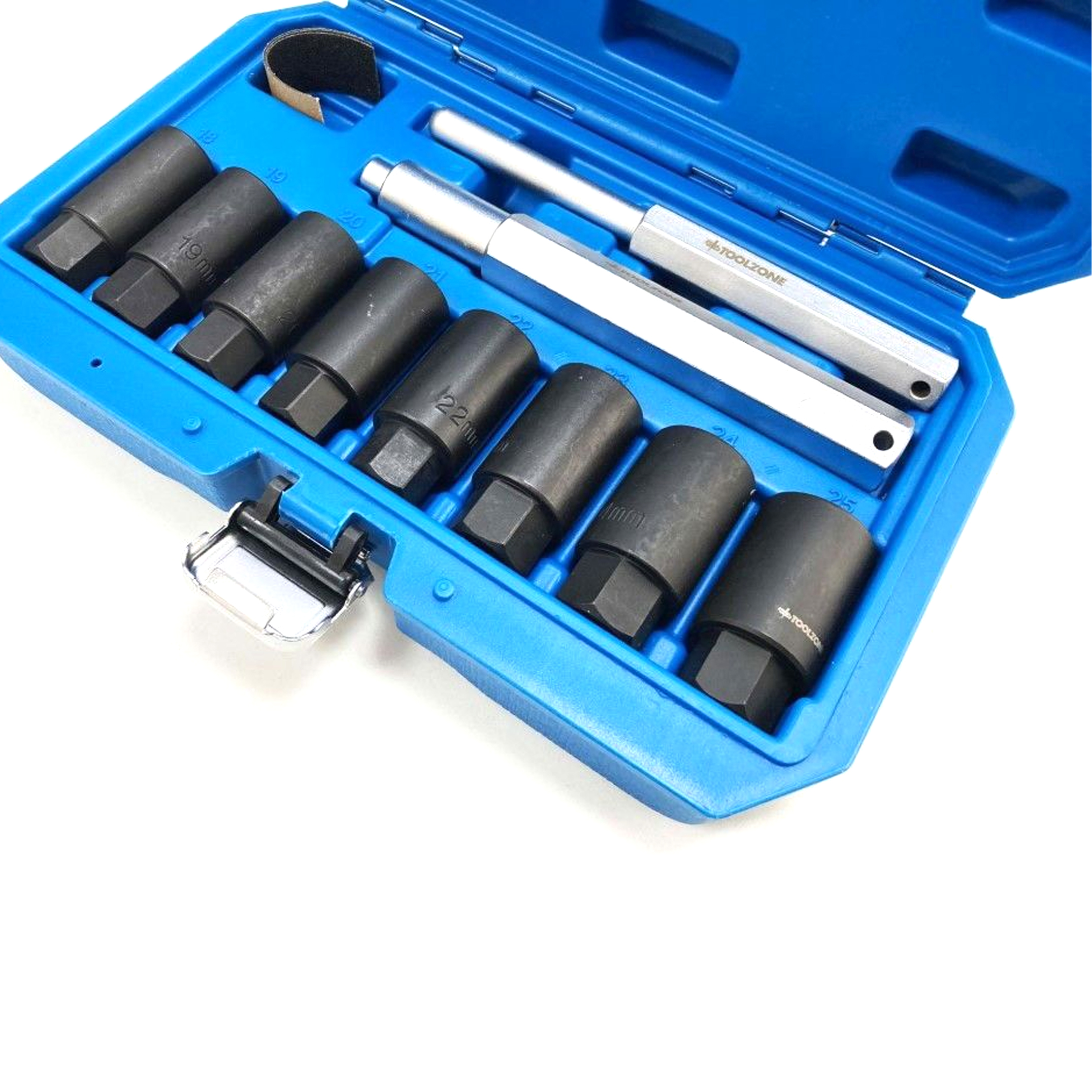 LOCKING WHEEL NUT SOCKET SET 10pc SLIM DESIGN - TOOLZONE KDPAU386 thumbnail 4