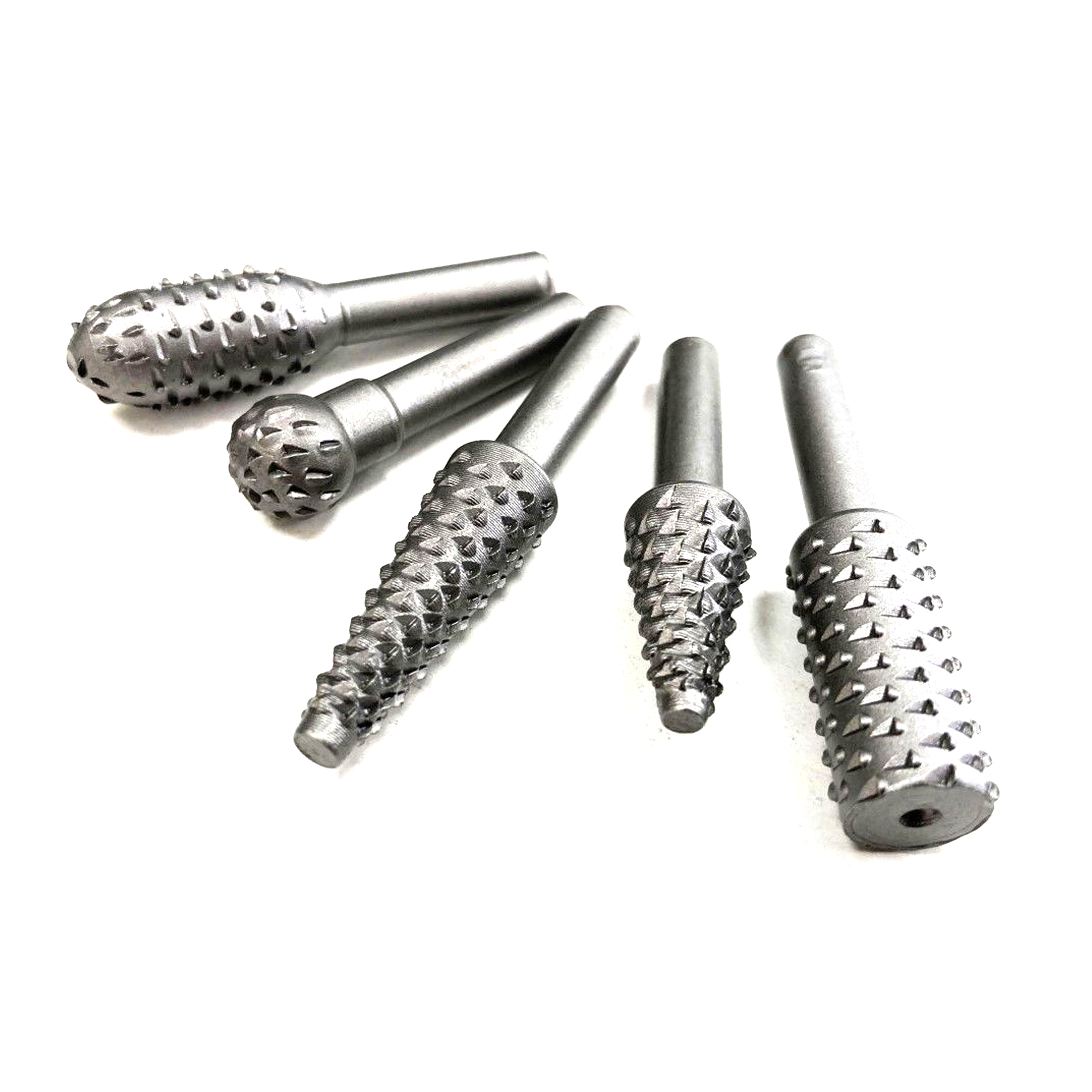 ROTARY RASP SET 5PC 6mm 1/4 SHANK CARBON STEEL - TOOLZONE KDPDR184 thumbnail 3