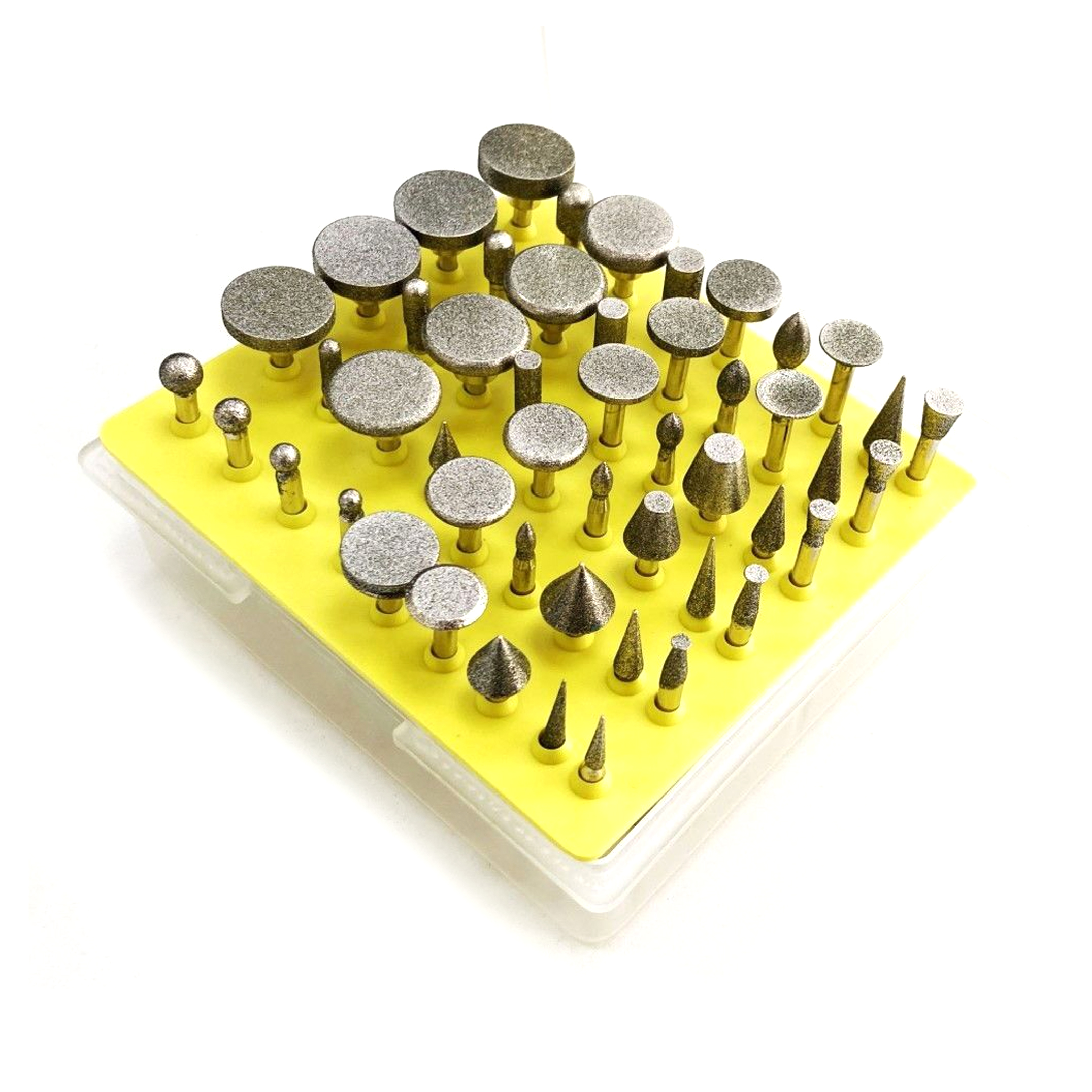 DIAMOND BURR SET 50 PIECE 120grit 1/8 SHANK IN CASE - TOOLZONE KDPHB197 thumbnail 4
