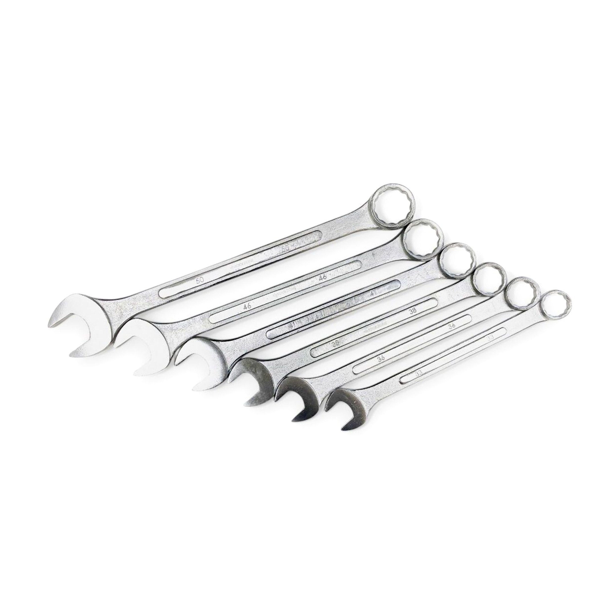 JUMBO COMBINATION SPANNERS SET 6PC 33-50mm - TOOLZONE KDPSP008 image 1
