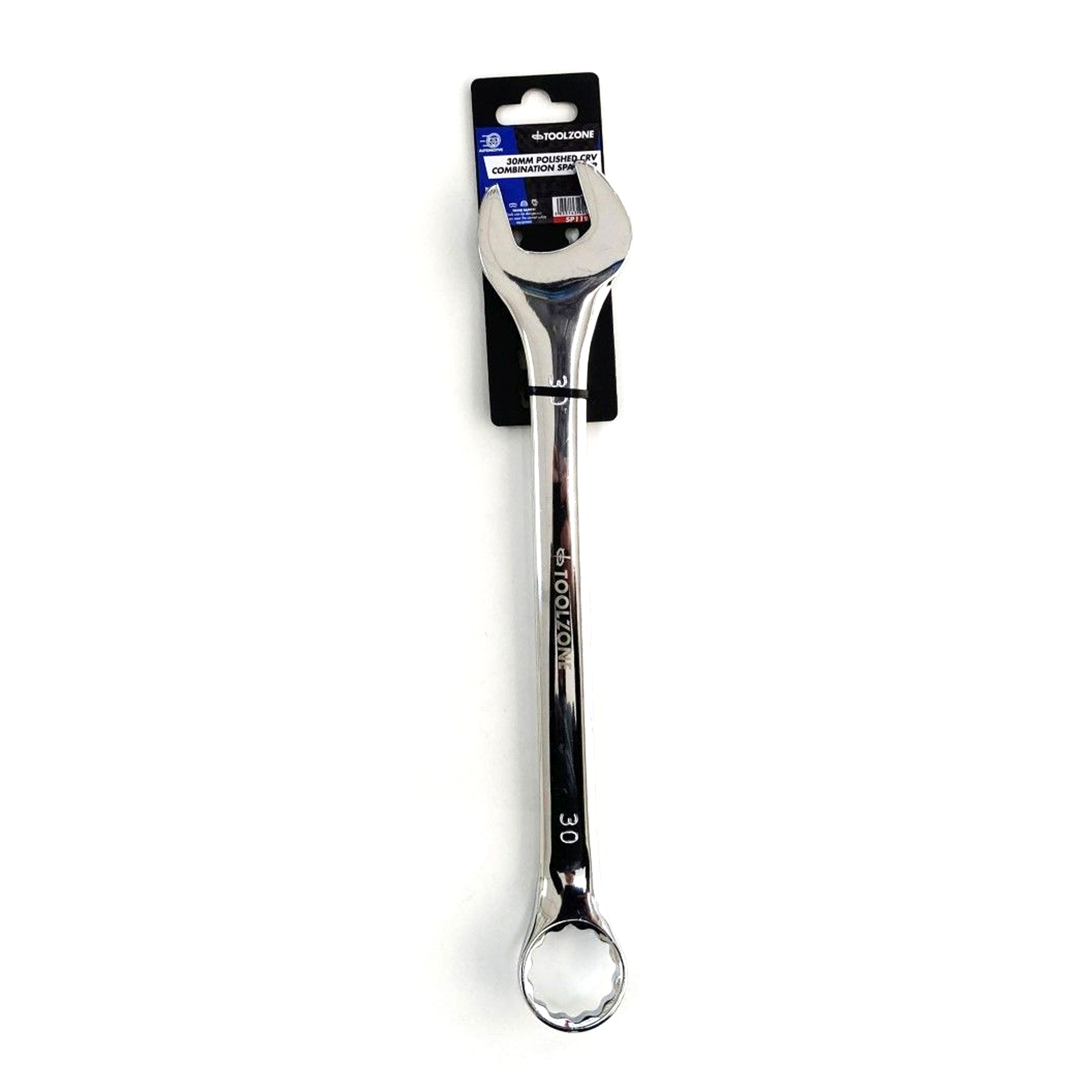 COMBINATION SPANNER 30mm POLISHED CHROME VANADIUM - TOOLZONE KDPSP119 image 1