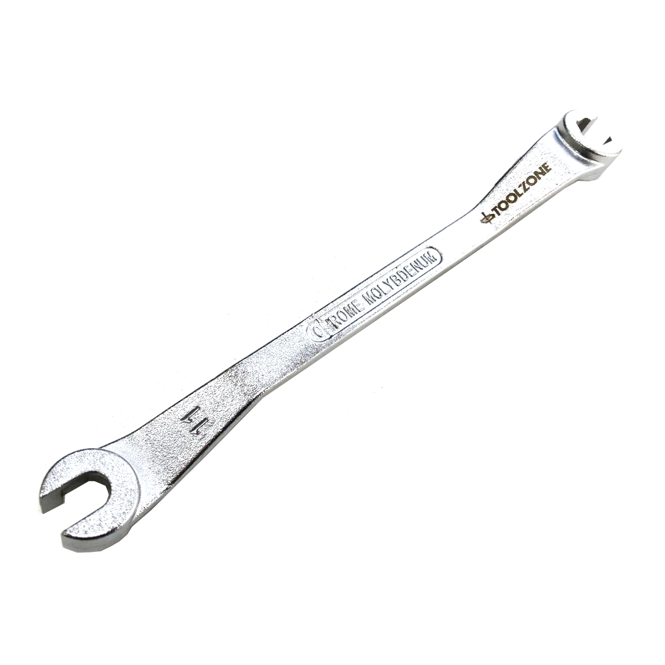 BRAKE LINE SPANNER 10 x 11mm 180mm OFFSET DESIGN - TOOLZONE KDPSP196 image 1