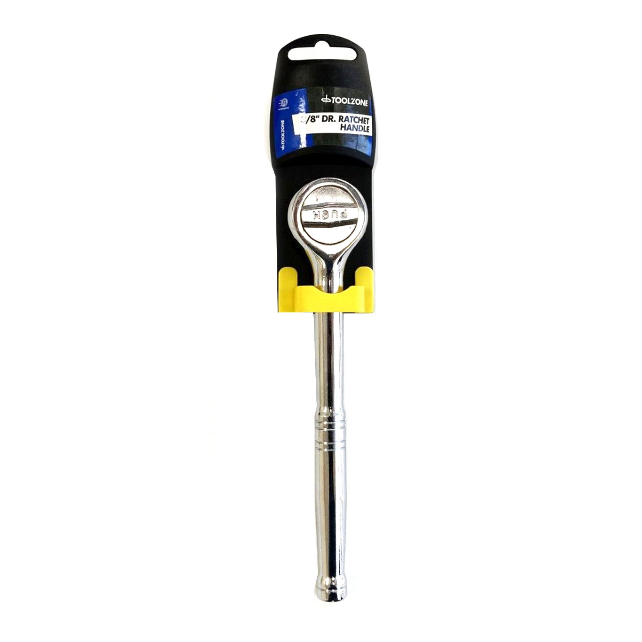 RATCHET HANDLE 3/8 DRIVE POLISHED CHROME QUICK RELEASE - TOOLZONE KDPSS240 image 1