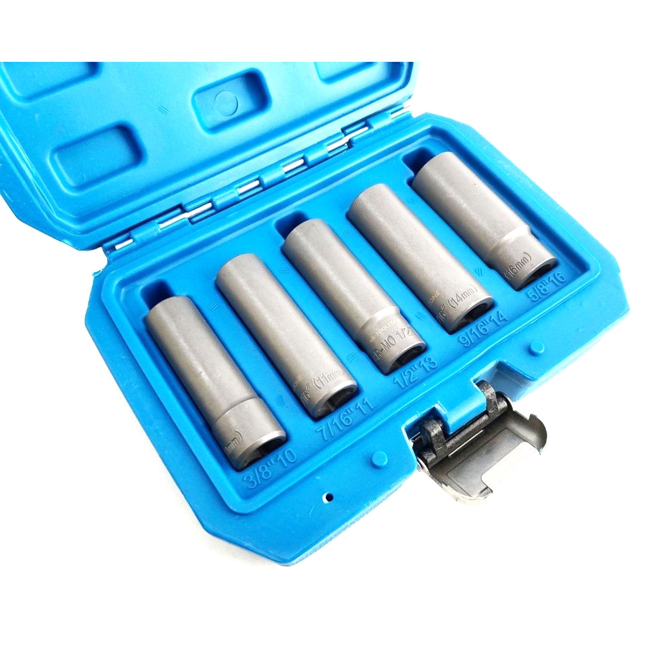 DEEP BOLT EXTRACTOR SET 5 PIECES 3/8 DRIVE 10mm-16mm CHROME MOLYBDENUM - TOOLZONE KDPSS287 image 1