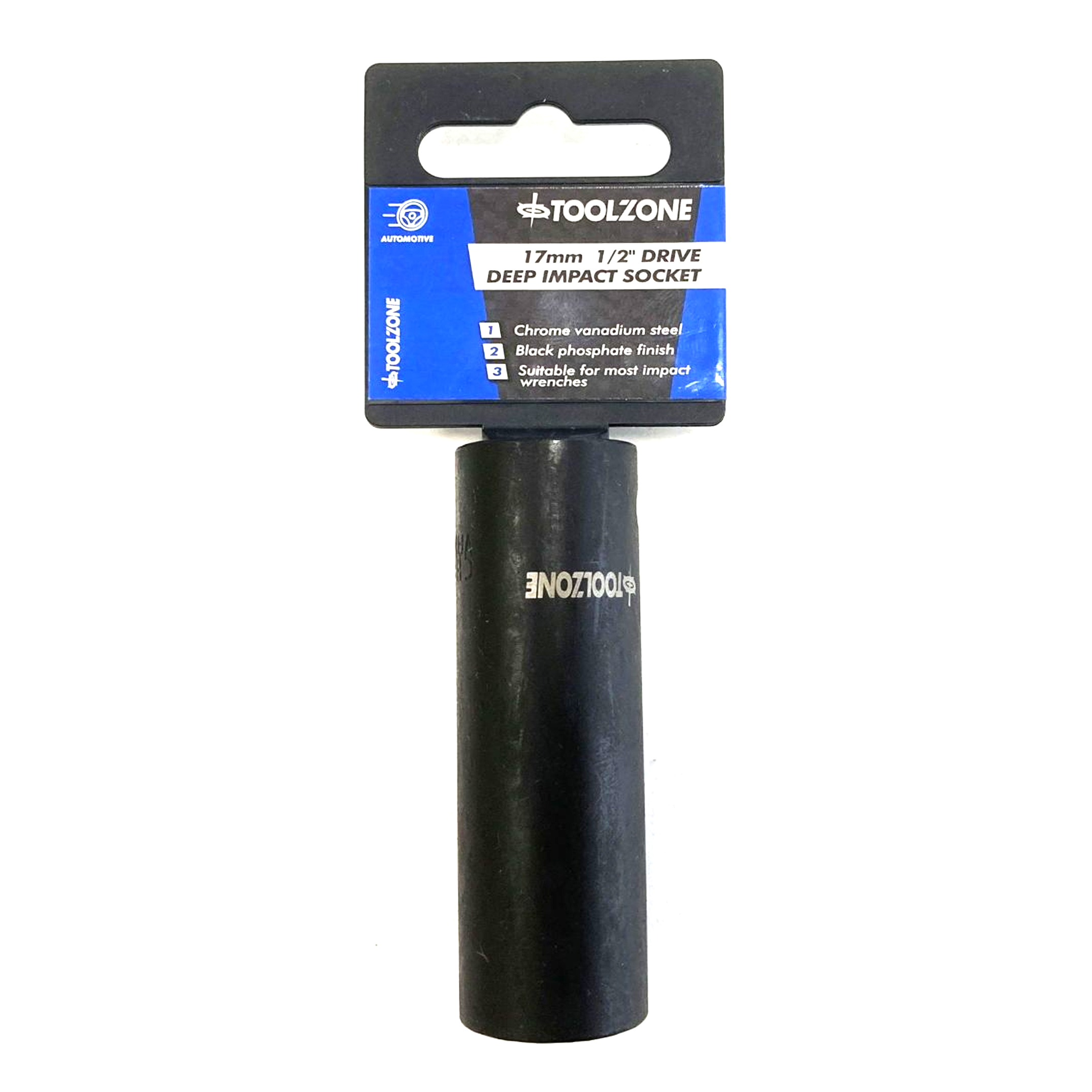 DEEP IMPACT SOCKET 17mm 1/2 DRIVE CRV - TOOLZONE KDPSS319 image 1
