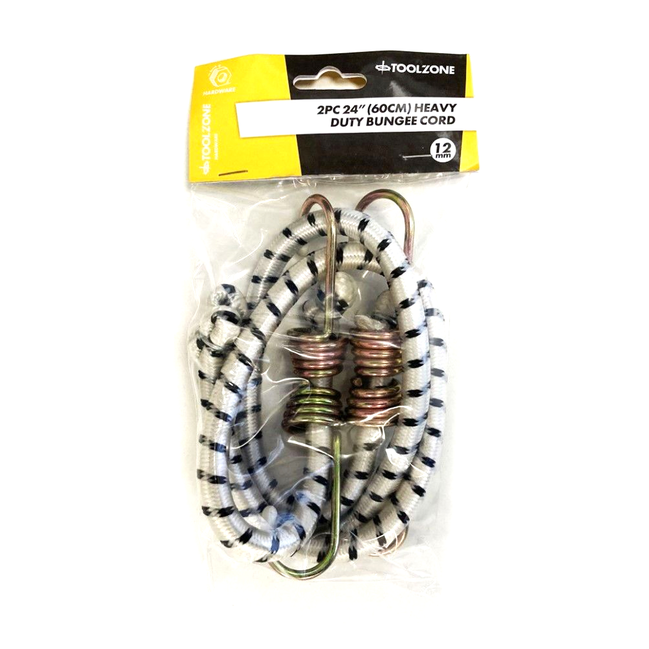 BUNGEES 2PC 24 12mm WITH HOOKS - TOOLZONE KDPTD001 image 1