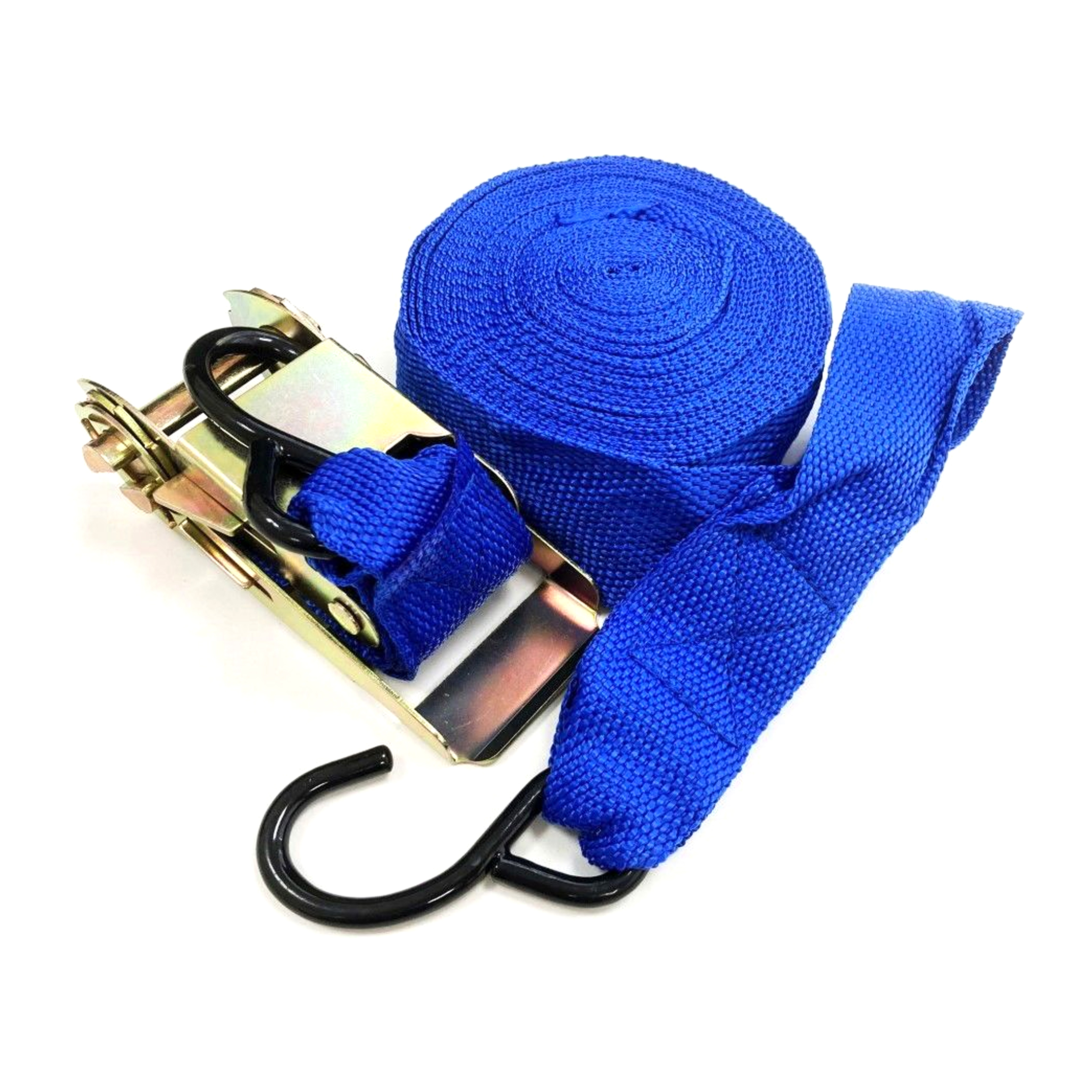 RATCHET TIE DOWN 2 x 30ft 1500lb CAPACITY - TOOLZONE KDPTD033 image 1