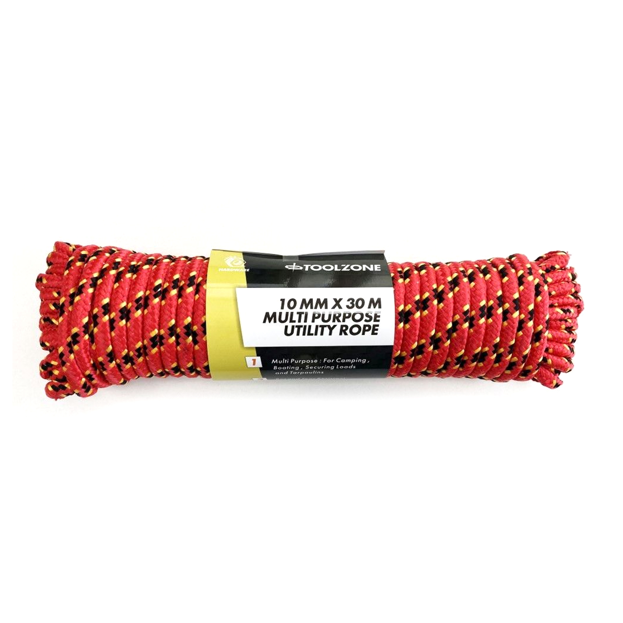 MULTIPURPOSE UTILITY ROPE 10mm x 30m 70kg CAPACITY - TOOLZONE KDPTD051 image 1