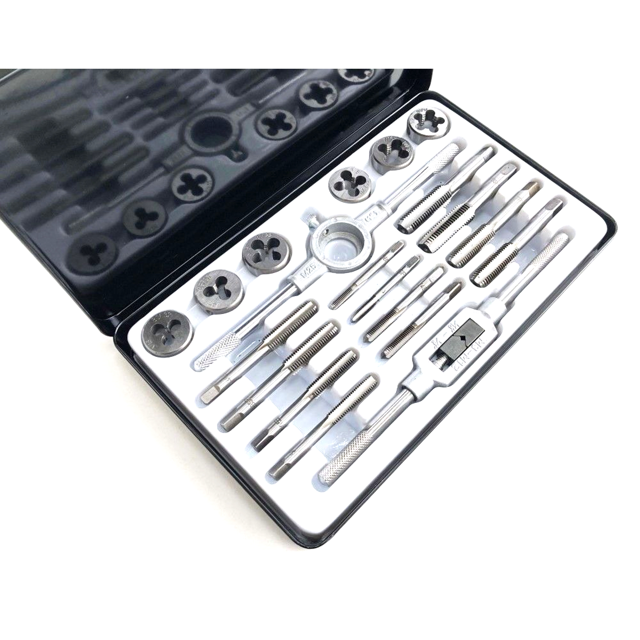 TAP AND DIE SET BSF 20 PIECE 3/16-1/2 TUNGSTEN ALLOY STEEL - TOOLZONE KDPTP098