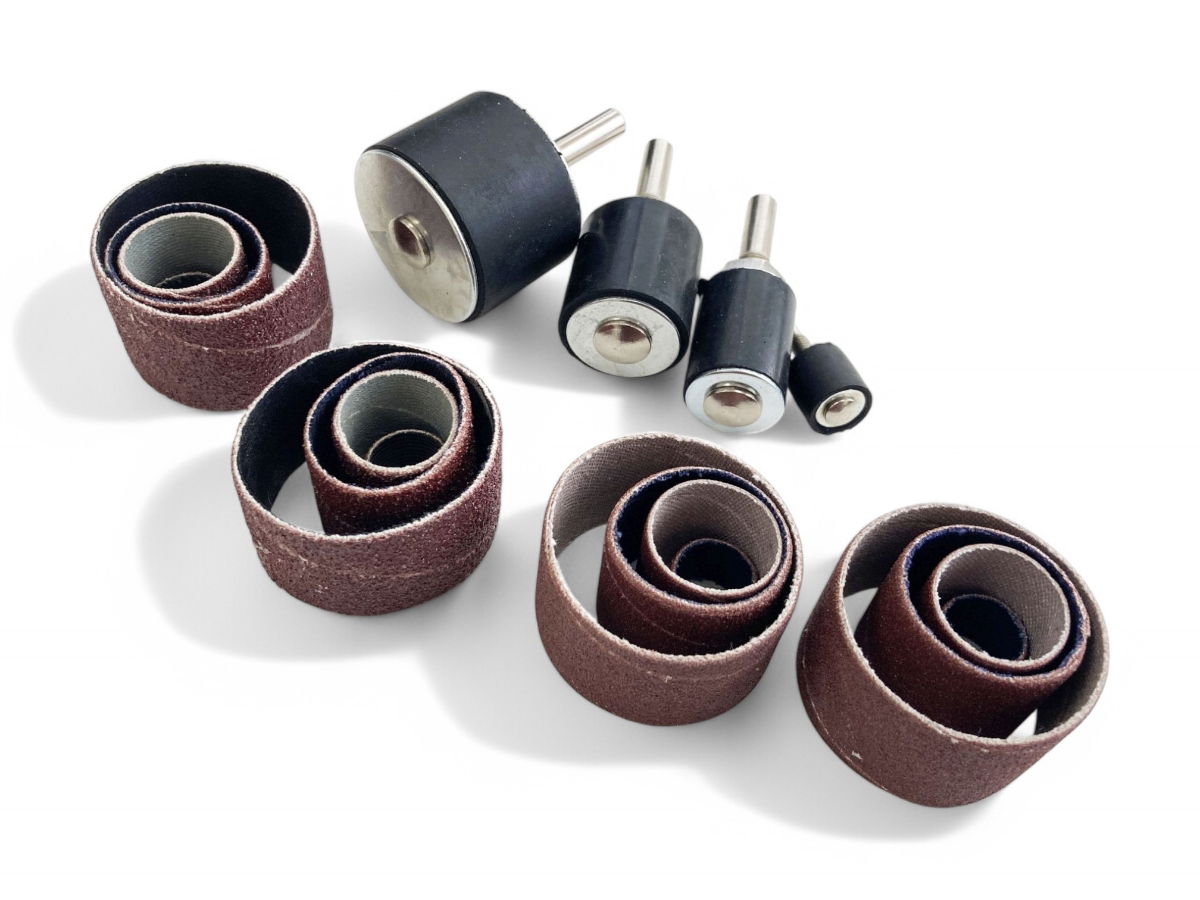 DRUM SANDING KIT 20 PIECES 0.5 0.75 1.0 1.25 80 120 GRIT - TOOLZONE KDPAB144 thumbnail 3