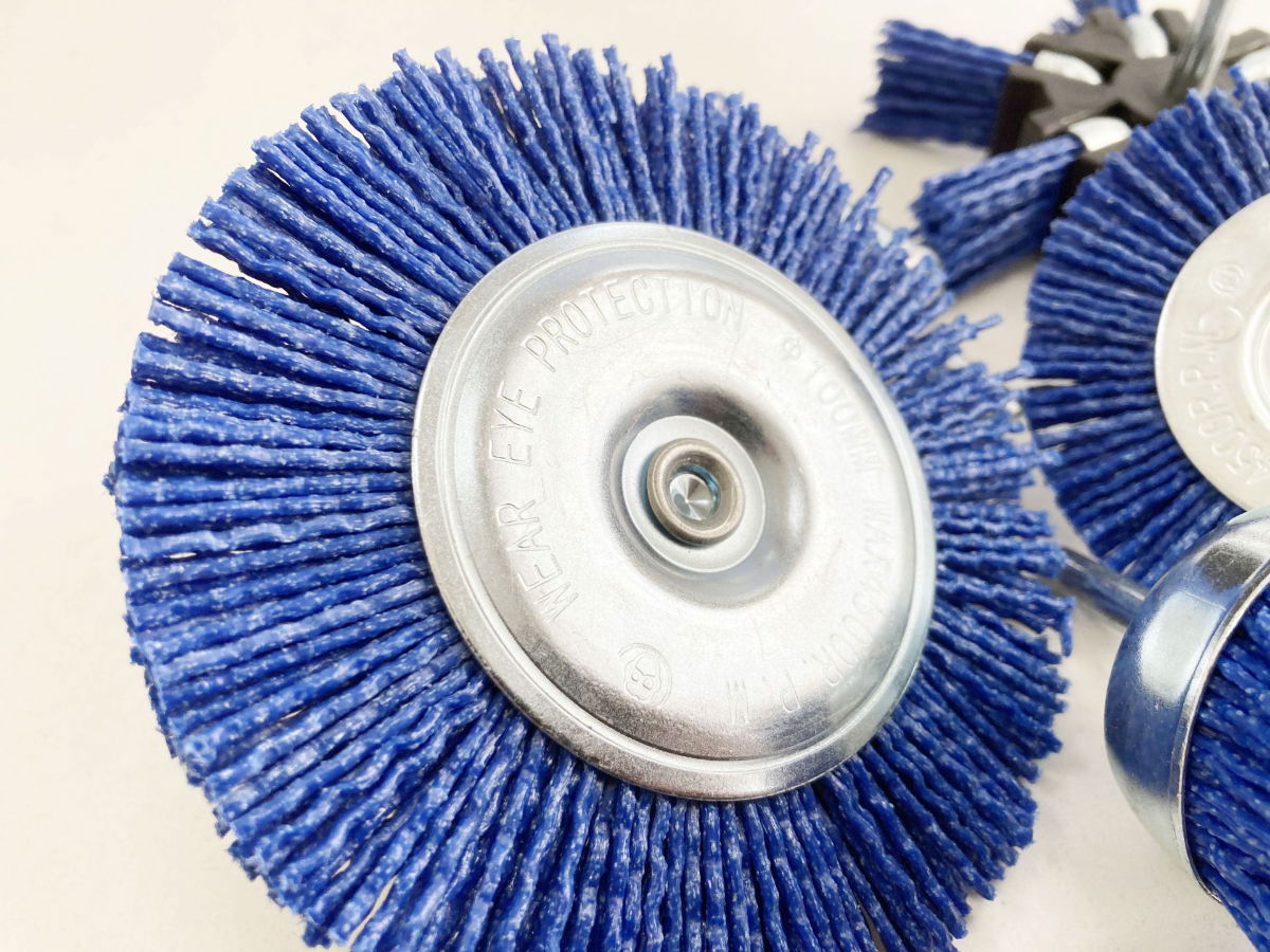NYLON ABRASIVE FILAMENT BRUSH SET 5 PIECES 6mm SHANK - TOOLZONE KDPAB160 thumbnail 4