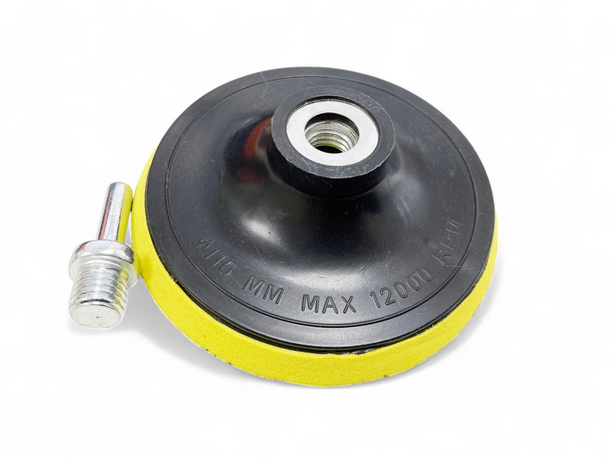 BUFFING AND POLISHING KIT 12 PIECES 115mm WITH HOOK AND LOOP ADAPTOR - TOOLZONE KDPAB172 thumbnail 6