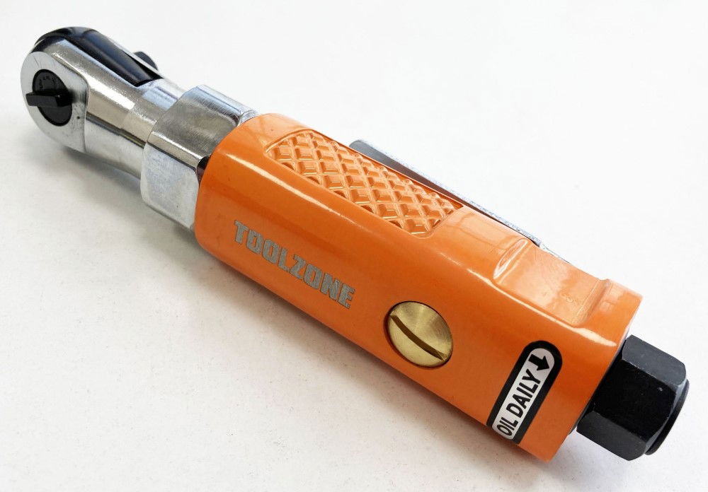 AIR RATCHET STUBBY 3/8 DRIVE ORANGE - TOOLZONE KDPAT002 thumbnail 5