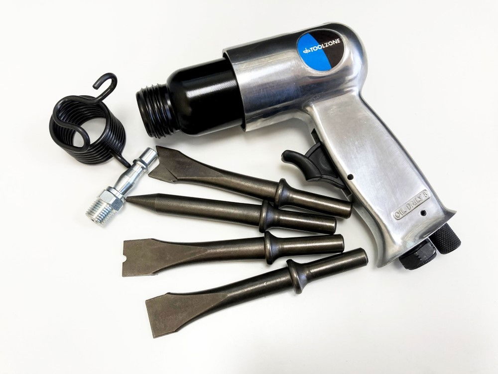 AIR HAMMER KIT WITH FOUR 120mm CHISELS - TOOLZONE KDPAT010 thumbnail 4